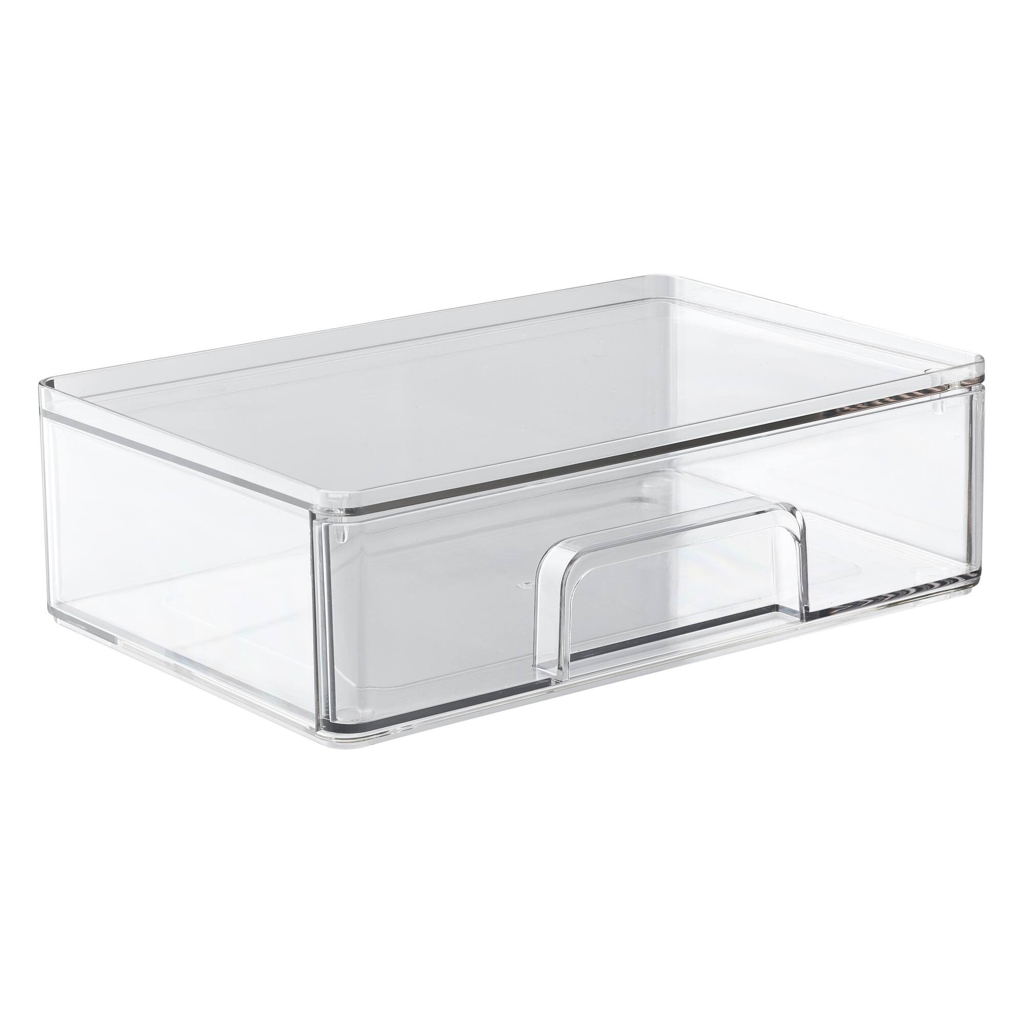 4 Pack: Small Clear Stacking Plastic Drawer by Simply Tidy®